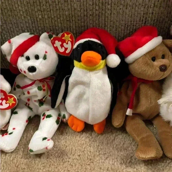 Christmas Beanie Babies Lot Of 5 - Picture 3 of 13